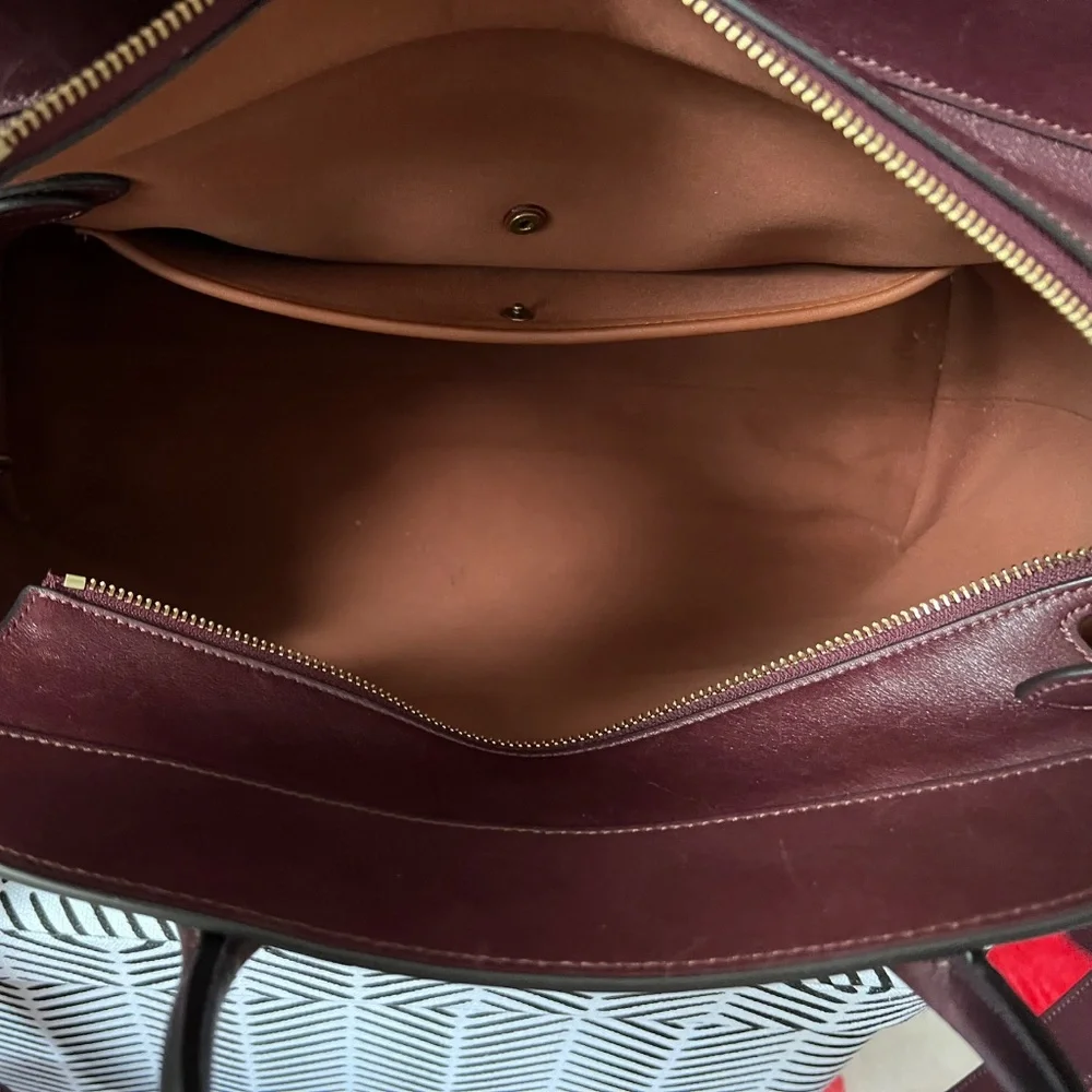 Coach Soft Empire Carryall Bag 40 In Merlot - Picture 6 of 14